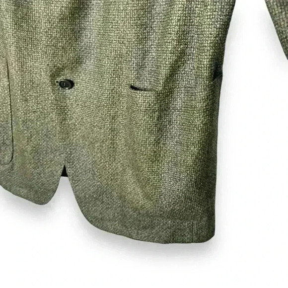 Ermenegildo Zegna Sport Coat Blazer Wool Cashmere Regular Size 42 Tan Formal VTG - Picture 10 of 13